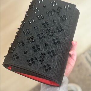 Luxury Black Studded Clutch